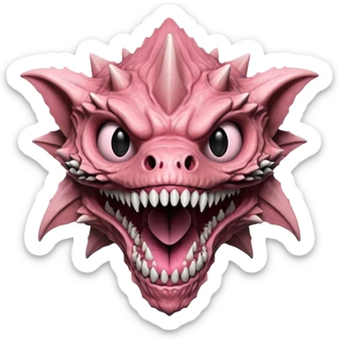 Stranger things demogorgon head sticker