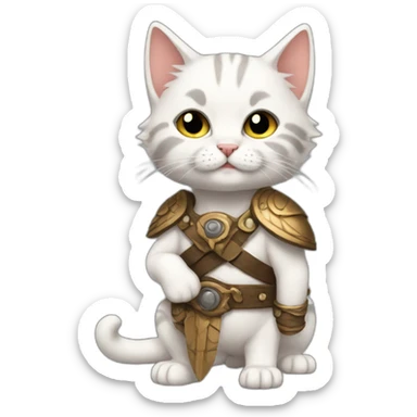 barbarian kitten whole body sticker