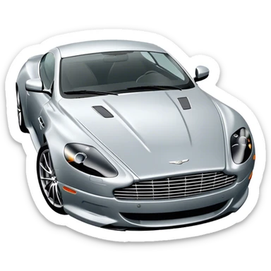 Aston Martin DB9 - Aston Martin (Model Year: 2016) (Iconic colour: Silver) sticker