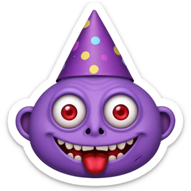 D&D beholder drunk sticker