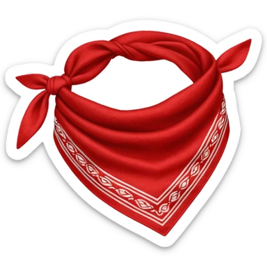 bandana, bandana,tied sticker