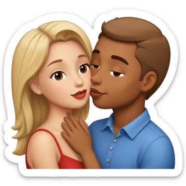 Kissing sticker