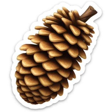 pine cone sticker