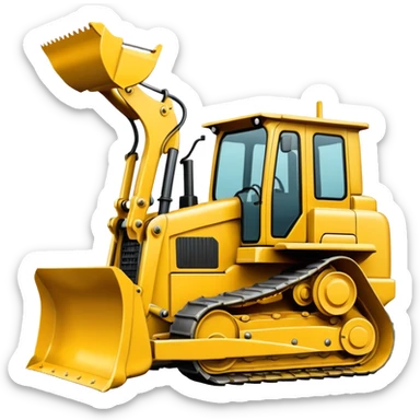 Bulldozer emoji  sticker