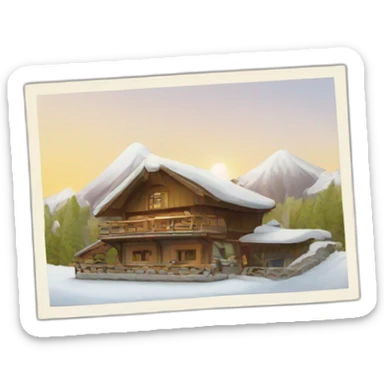 postcard icon sticker