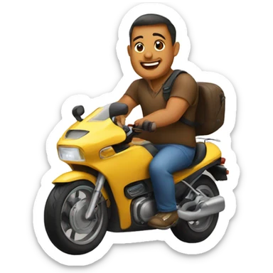 baby rides dad sticker