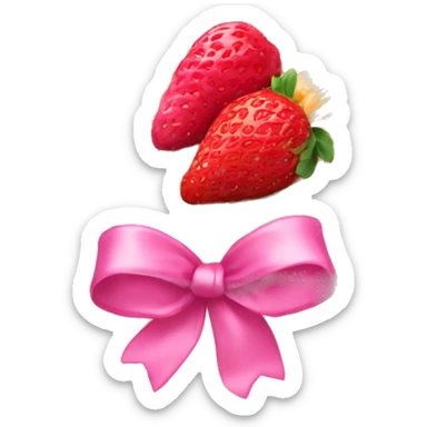 Croissant with strawberry filling, and on top there is a pink ribbon sticker