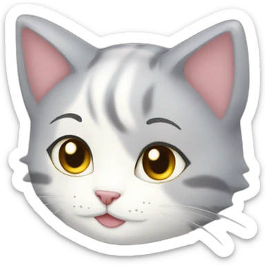 Neko girl in bikin sticker