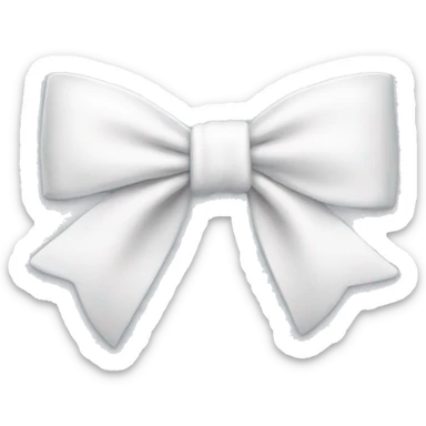 white bow sticker