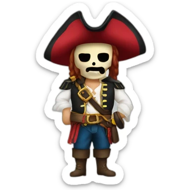 Pirata esqueleto sticker