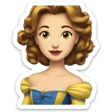 Belle et la bête sticker