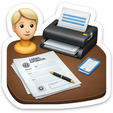 legal paperwork sticker