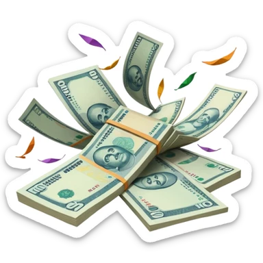 INR MONEY RAIN sticker