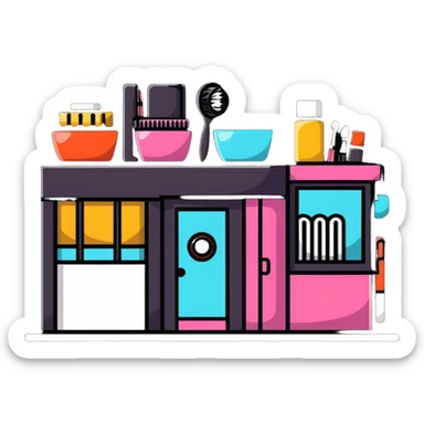 beauty salon network sticker