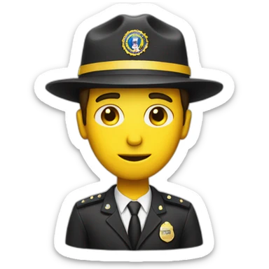 man with yellow "FBI" letters on his cap sticker