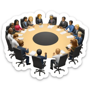 10 people at  ameeting sticker