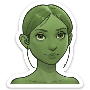 girl in paris near the elf tower sticker