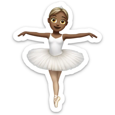 white Ballerina sticker