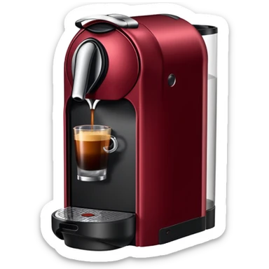 Nespresso dark red vertuo coffee pod sticker