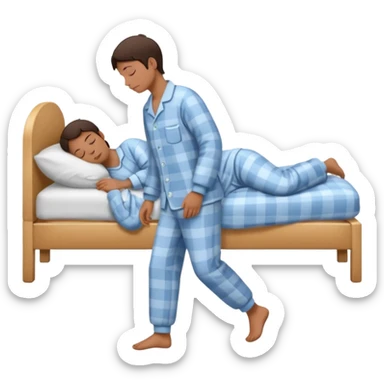 person walking while sleeping sticker
