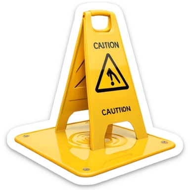 Wet Floor Sign sticker