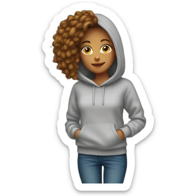 sweatshirt woman sticker