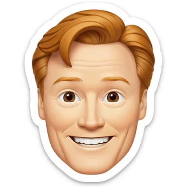 conan o'brien emoji sticker