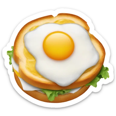 Fried egg sandwich  sticker