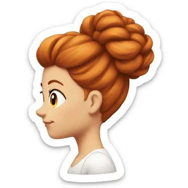 Redhead bun sticker