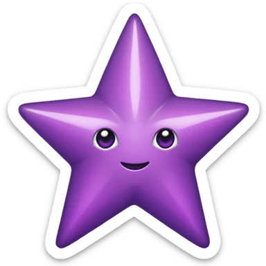 Estrella moradas sticker