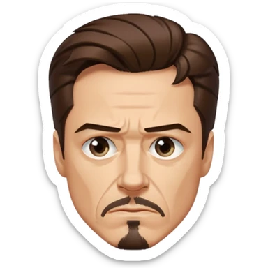 thinking tony stark sticker