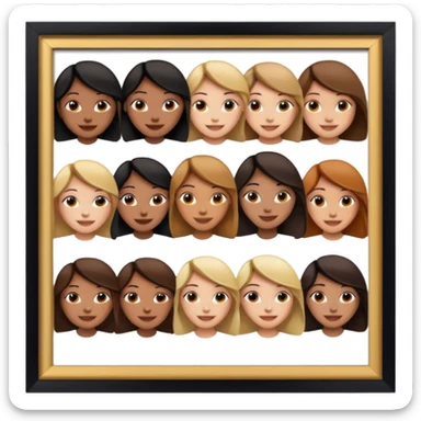 multiple girly framed photos sticker