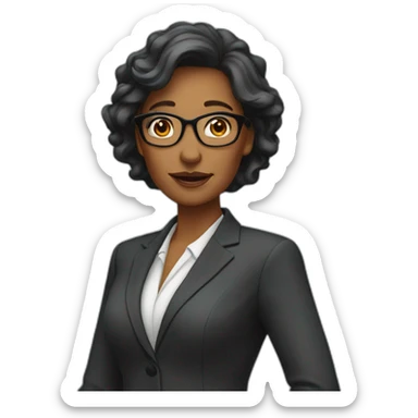 business woman mature sticker