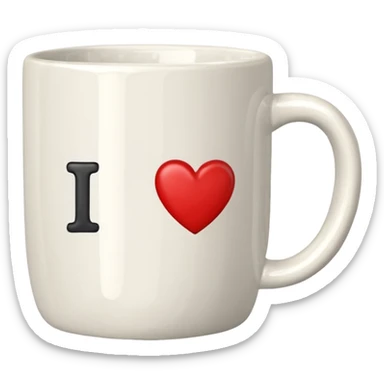 i heart ny mug sticker
