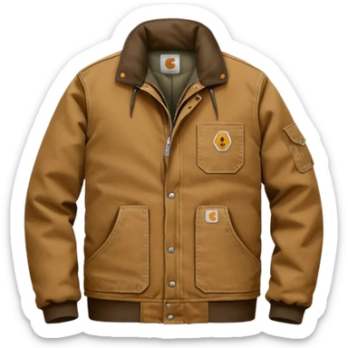 add a tan canvas carhartt jacket sticker