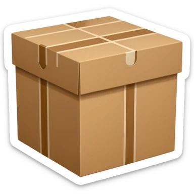 line patterned box sticker