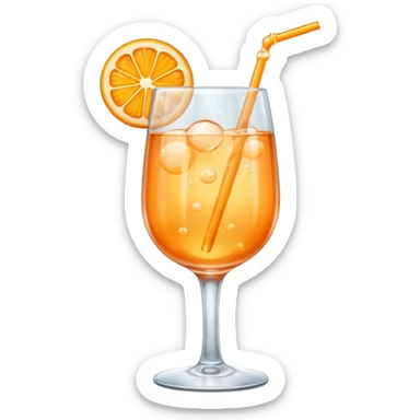 spritz in a glass with no orange sticker