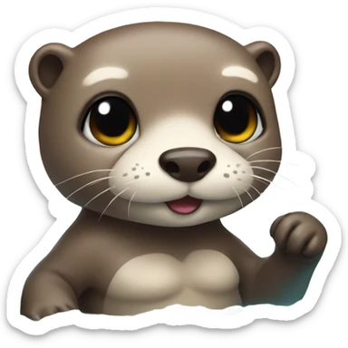 an bikini otter sticker