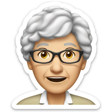  grandma, hearing loss sticker