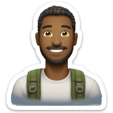 Homem sorrindo sticker