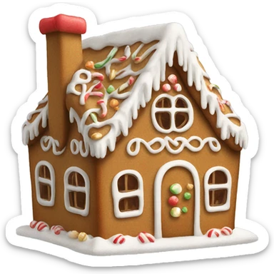 gingerbread house sticker