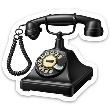 phone call, ringing telephone sticker