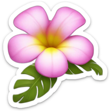 Hawaï flower sticker