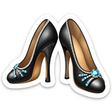 Latin dance shoes with shiny crystals sticker