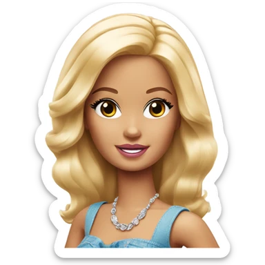 Girl Barbie  sticker