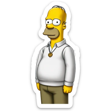 Homer Simpson of the Simpsons sticker