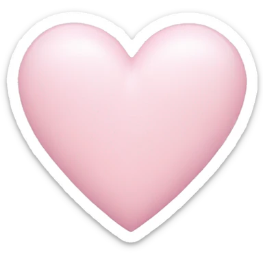 Light pink heart sticker