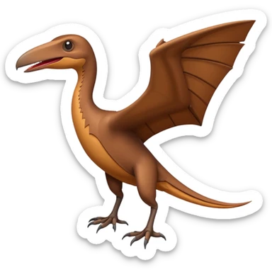 pterodactyl standing sticker