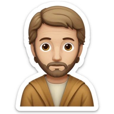 bullbody saint Joseph in normal plain clothes sticker