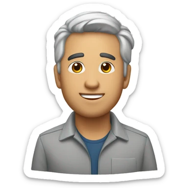 Menino moreno estoico sticker